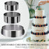 CALIFORNIA CADE ELECTRONIC Cake Mold-Cake Ring-Adjustable Round Stainless Steel 6 to 12 Inch, 6 Inch Baking Ring for Supporting Decorating Icing...