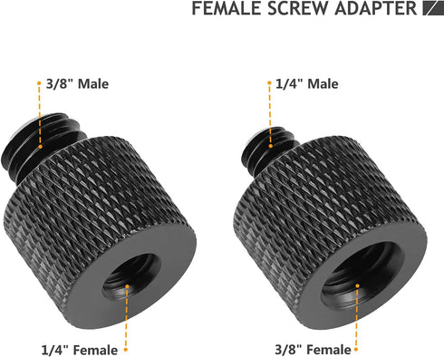 24 Pcs Camera Screw Adapter 1/4 to 1/4 and 1/4 to 3/8 Tripod Mount Converter Set for Camera Mount, Monopod, Ballhead, Flash Light Stand Frgyee...