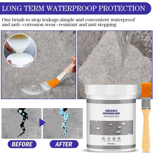 Invisible Waterproof Agent 10.5oz waterproof sealant transparent Super Strong Invisible Waterproof Anti-Leakage Agent, Waterproof Insulating Seala...