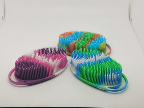 Silicone Body Brush, Exfoliating Body Scrubber, Silicone Body Scrubber Loofah, Silicone Bath Brush, Soft Exfoliating Body Bath Shower Scrubber Bru...