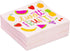 Sparkle and Bash Twotti Fruity Birthday Decorations Paper Cocktail Napkins, 50-Pack - 5 x 5 in Folded, Pink 2-Ply - Absorbent Napkins...