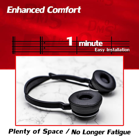 Engage 75 Replacement Ear Pads Ear Cushions Compatible with Engage 75 Headset - NOT FIT Engage 75 Convertible/Mono (Black)...