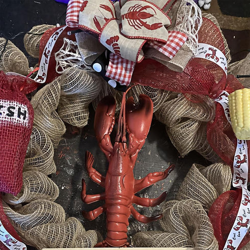 Fun Express Plastic Lobster Luau and Seaside Party Decor Accents - Red (1 Piece)...