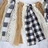 Buffalo Check Plaid Banner Black and White Gingham Spring Summer Fall Winter Easter Christmas Mantle Fireplace Garland Decoration...