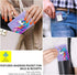 Slim Minimalist Front Pocket Wallet, Mini RFID Blocking Credit Card Holder Front Pocket Wallet, Coin Purse with ID Window for Women Ladies?Unicorn...