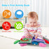 Baby Books Toys 6-12 Months - Baby Musical Toys Newborn Montessori Toys for Babies - Soft 3D Activity Cloth Tummy Time Book - Infant Early Develop...