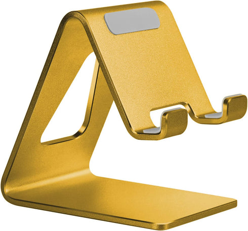 Desk Cell Phone Stand Phone Holder - Aluminum Phone Cradle Dock for iPhone 14 13 12 pro 11 X Xs max 8 7 6 6s Plus SE 5 5s SE Samsung, All Smart Ph...