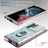 Case for Galaxy S22 Ultra, Shockproof Impact Resistant with Slide Lens Protective Cover Case for Samsung Galaxy S22 Ultra 4G/5G 6.8" (Pink Green)...