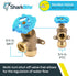 SharkBite 3/4 Inch x 3/4 Inch MHT Garden Valve, Multi Turn, Push to Connect Brass Plumbing Fitting, PEX Pipe, Copper, CPVC, PE-RT, HDPE, 24623LF...