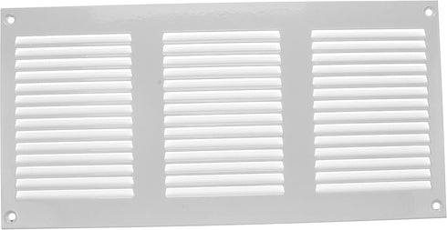 Vent Systems 12'' x 6'' Inch White Air Vent Cover Metal Air Return Grill with Built in Pest Guard Screen HVAC Vent Cover for Home Improvement Vent...