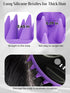 HEETA Scalp Massager with Soft Silicone Bristles - Removes Dandruff, Relieves Itching, Shampoo Brush for Hair Care & Scalp Relaxation (Black & Dar...