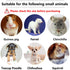 Rypet Small Animal Harness and Leash - Soft Mesh Small Pet Harness with Safe Bell, No Pull Comfort Padded Vest for Small Pet Pink S...