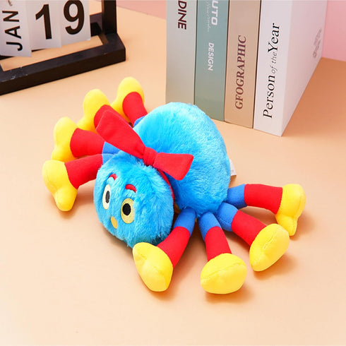 15.8-inch spider plush cute long haired spider stuffed animal toy for boys and girls, holiday birthday gift...