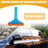 2 Pcs Universal Window Mirror Car Windshield Squeegee - Car Water Blade Water Wiper Shower Squeegee - Silicone Blue...