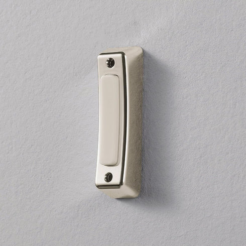 Heath Zenith 18000222 Wired Push Doorbell Button, Satin, Nickel, Plastic, Surface Mount, Home Improvement, Outdoor, House, Décor...