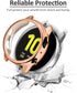 Tobfit Compatible with Samsung Galaxy Watch Active 2 Watch Case Screen Protector 40mm, Soft TPU Full Around Protective Cover for Samsung Galaxy Ac...
