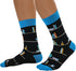 P Women's Funny Crazy Book Lovers Gifts Readers Nerd Reading Students Socks, Reading Gifts for Women Men Boy Girl, Medium...