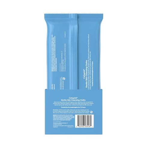 Cetaphil Face and Body Wipes, Gentle Skin Cleansing Cloths, 25 Count (Pack of 3), for Dry, Sensitive Skin, Flip Top Closure, Great for the Gym, Hy...