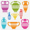FINGERINSPIRE Vase Border Painting Stencil 11.8x11.8inch Reusable Vase Pattern Drawing Template Tribe Theme Decoration Crafts Stencil for Painting...