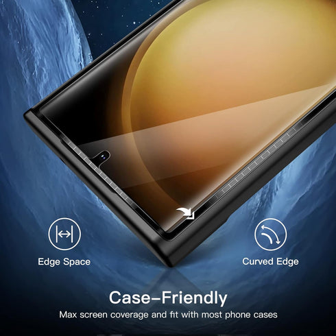 JETech Screen Protector for Samsung Galaxy S23 Ultra 5G 6.8-Inch with Camera Lens Protector, Flexible TPU Film, Fingerprint ID Compatible, Easy In...