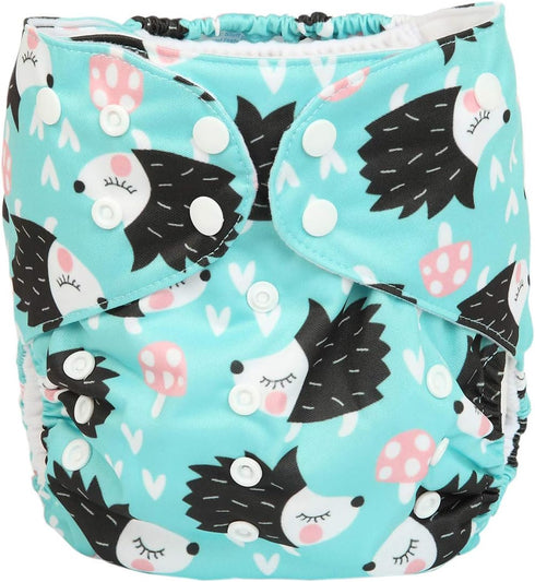 2 to 7 Years Old Junior Big Cloth Diaper Pocket Reusable Washable Baby Toddler (Hedgehog)...
