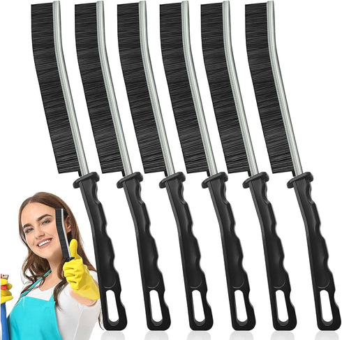 6Pcs Hard Bristle Crevice Cleaning Brush-Thin Gap Cleaning Brush, Small Cleaning Brush, Grout Brush, Kitchen Brush, Cleaning Tools for Toilet, Bat...