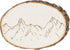 Walnut Hollow Basswood Round, Small 5-7" wide with Live Edge Wood (Pack of 1) - For Wood Burning, Home Décor, and Rustic Weddings...