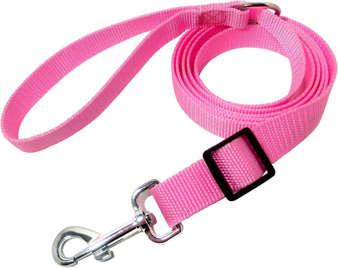 6FT/ 10FT Adjustable Dog Leash, Nylon Dog Leashes for Medium Large Dogs (6FT, Pink)...