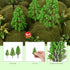 Mini Model Miniature Trees Mixed Train Scenery Architecture Trees Fake Trees for DIY Crafts Building Model Scenery Landscape Green 1.2-3.9 inch 30...
