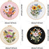 CHWANG Embroidery Starter Kit 4 Pack Floral Cross Stitch Beginner Kit with Plastic Hoop, Instructions and Threads, Full Range of Embroidery Kits f...