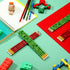 48 Pieces Pixel Pencils Fun Welcome Back to School Pencils Video Game Themed Party Favor Multicolor Pixel Craft Mosaic Pencils for Classroom Rewar...