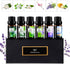 Flower Essential Oils Set, 6x10ml Aromatherapy Oil Gift Kit for Diffuser, Fragrance, Humidifier, Air Purifier- Gardenia, Magnolia, Shangri-La, Jas...