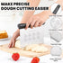 Premium Bench Scraper for Kitchen - Dough Scraper&Cutter with Measuring Scale and Conversion Chart - Kitchen Essentials Utensils Pastry Cake Cutte...