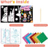 iselyn Art & Craft Activity for Kids, Foil Fun Card Princesses Castle Making Kits, No Mess DIY Creative Activity Supplies Travel Toys Set, Ideal G...