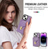 Compatible with iPhone 14 Plus 6.7 inch Wallet Case Crossbody Strap Leather Zipper Credit Card Holder Clasp Cell Accessories Phone Cover for i-Pho...