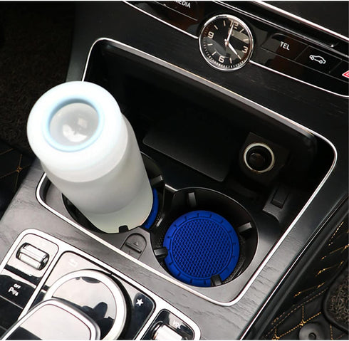4 Pack Car Cup Holder Coaster, 2.75 Inch Diameter Non-Slip Universal Insert Coaster, Durable, Suitable for Most Car Interior, Car Accessory for Wo...