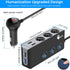 Quick Charge 3.0 Cigarette Lighter Splitter, Qidoe 3 Socket 180W Cigarette Lighter Adapter with 4 USB Fast Charging, DC 12V/24V Cigarette Outlet L...