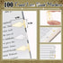 Book Line Markers 100 Count Tin Mixed Metals Bookmarkers Book Page Markers Arrow Bookmarks Gold Silver Book Marker Clip for Reading Teachers Stude...