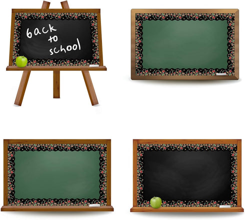 Whaline 32.8ft Mushroom Bulletin Board Borders Woodland Mushroom Thicket Butterfly Die-Cut Rolled Border Trim for Classroom Office Chalkboard Deco...