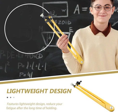 Teaching Compass Plastic Whiteboard Compass Drawing Math Geometry Tool Large Circle on Teacher Aids for Drafting Woodworking Demonstration Compass...