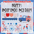 JarThenaAMCS 74Pcs Happy Independence Day Bulletin Board Kit Patriotic Red Blue Star Truck Fireworks Paper Cutouts with 100Pcs Glue Points 4th of ...