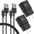 Adaptive Fast Charger Kit Compatible with Samsung Galaxy S7/S7 Edge S6 /S6 Edge/ Note5/4 S4/S3 S2 J7 J7V J5 J3 J3V J2/G3 G4 K20/ Moto E4 E5, USB W...