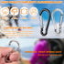 Flag Pole Ring Replacement Carabiner Clips | 4 Pcs Aluminum Alloy Flag Pole Clip Spring Snap Hooks for Grommeted Flag | Replaceable Flagpole Hardw...