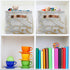 White Gold Marble Storage Basket Bin Large Fabric Toys Storage Cube Box with Handles Collapsible Closet Shelf Cloth Organizer Basket for Nursery B...