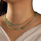 Boho Beads Choker Necklace Green and White Seed Beaded Necklace Dainty Handmade Jewelry for Women Girls Jewelry...