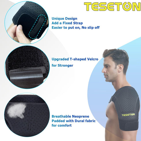 Shoulder Brace for Men and Women, Shoulder Compression Sleeve for Pain Relief, Rotator Cuff Support Brace...