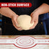 2PCS Silicone Bread Sling, Reusable Bread Baking Mat with Long Handles for Dutch Oven Liners, Non-Stick & Easy Clean Silicone Bread Mat(1 Red+1 Bl...