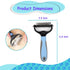 Double-Sided Pet Grooming Tool Undercoat Rake for Dogs and Cats - Professional Dematting Brush, Shedding Comb, Mat Remover, Deshedding, Safe Detan...