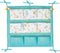 Baby Crib Side Organizer - Organizer Tote Bag - Nursery Storage Bin for Changing Table | Portable Car Travel Organizer (Blue)...