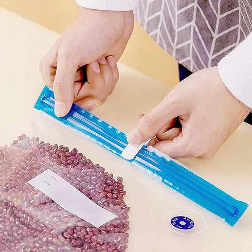 Sous Vide Bags 31Pcs, Reusable BPA Free Vacuum Sealer Bags Vacuum Food Storage Bags for Cooking/Food Storage/Microwave Heating - 24Pcs Vacuum Zipp...